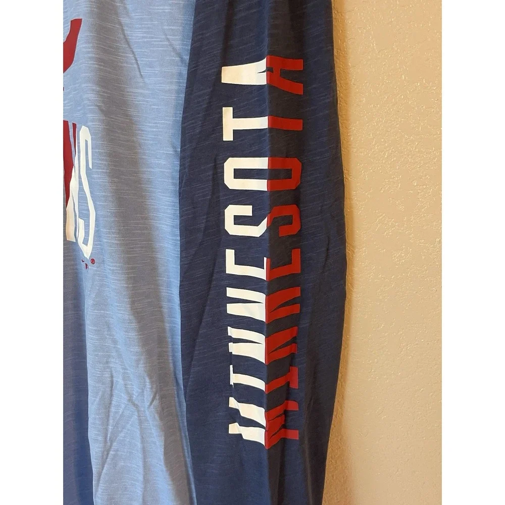 Men's‎ 3XL NWT Minnesota Twins Nike Cooperstown Long Sleeve Shirt Blue